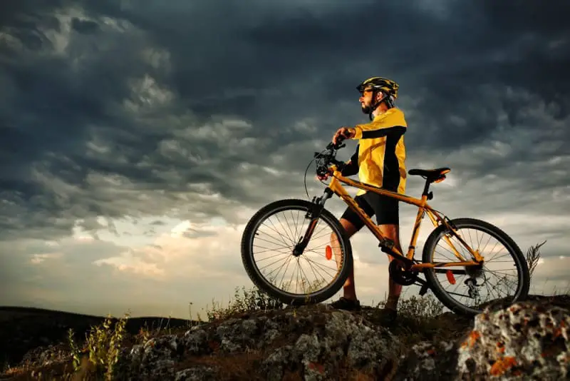 Cyclist Riding Outdoors